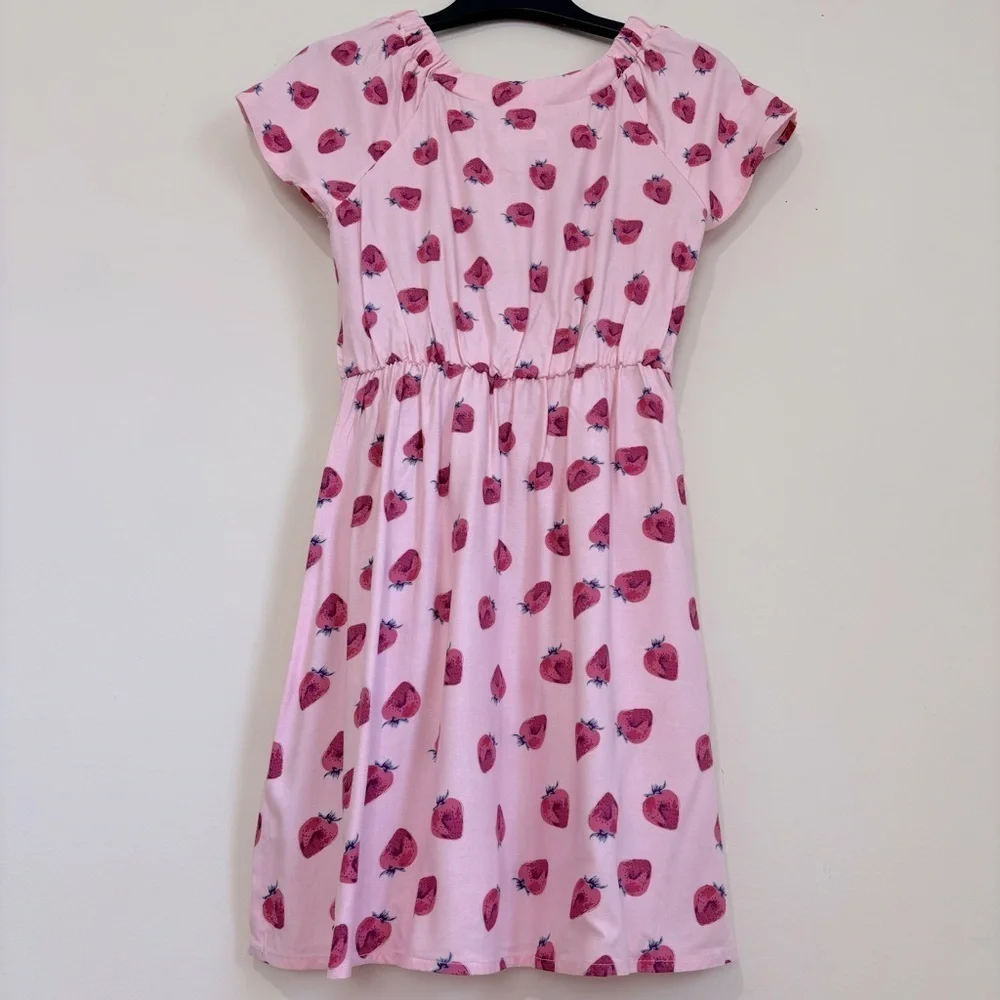 Epic Threads big kids girls novelty pink strawberry pullover peasant dress